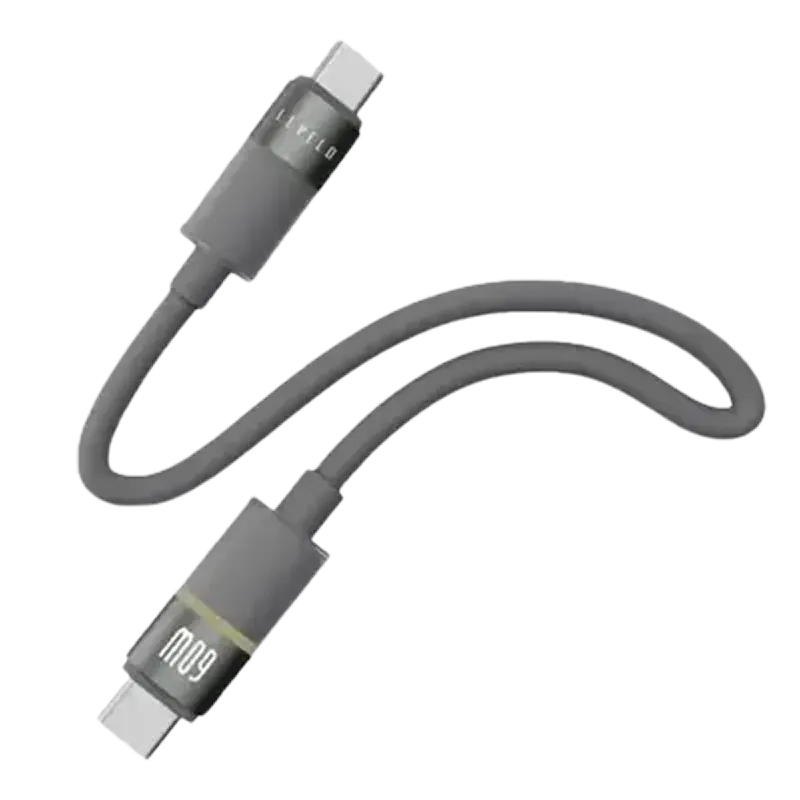 Levelo Luno Type-C to Type-C 60W 1M Silicone LED Cable 1 Mascom International.webp